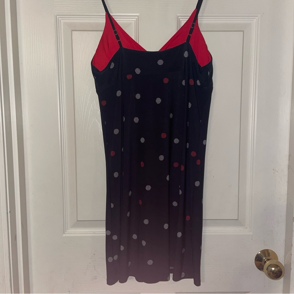 Alfiani Intimates Polka Dot Red And Black Nightgown Size S - Picture 2 of 3